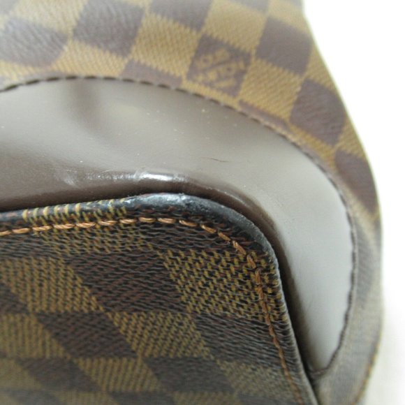 LOUIS VUITTON Hampstead MM Shoulder Tote Bag Damier Ebene Used - Picture 7 of 10
